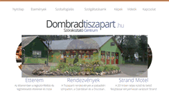 Desktop Screenshot of dombradtiszapart.hu