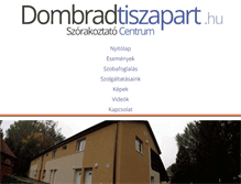 Tablet Screenshot of dombradtiszapart.hu